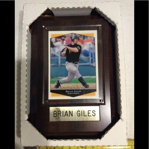 *MAKE OFFER* BRIAN GILES PIRATES OUTFIELDER PLAQUE